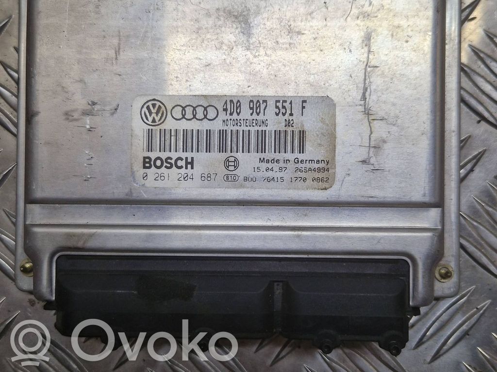Engine control unit/module   4D0907551F,0261204681