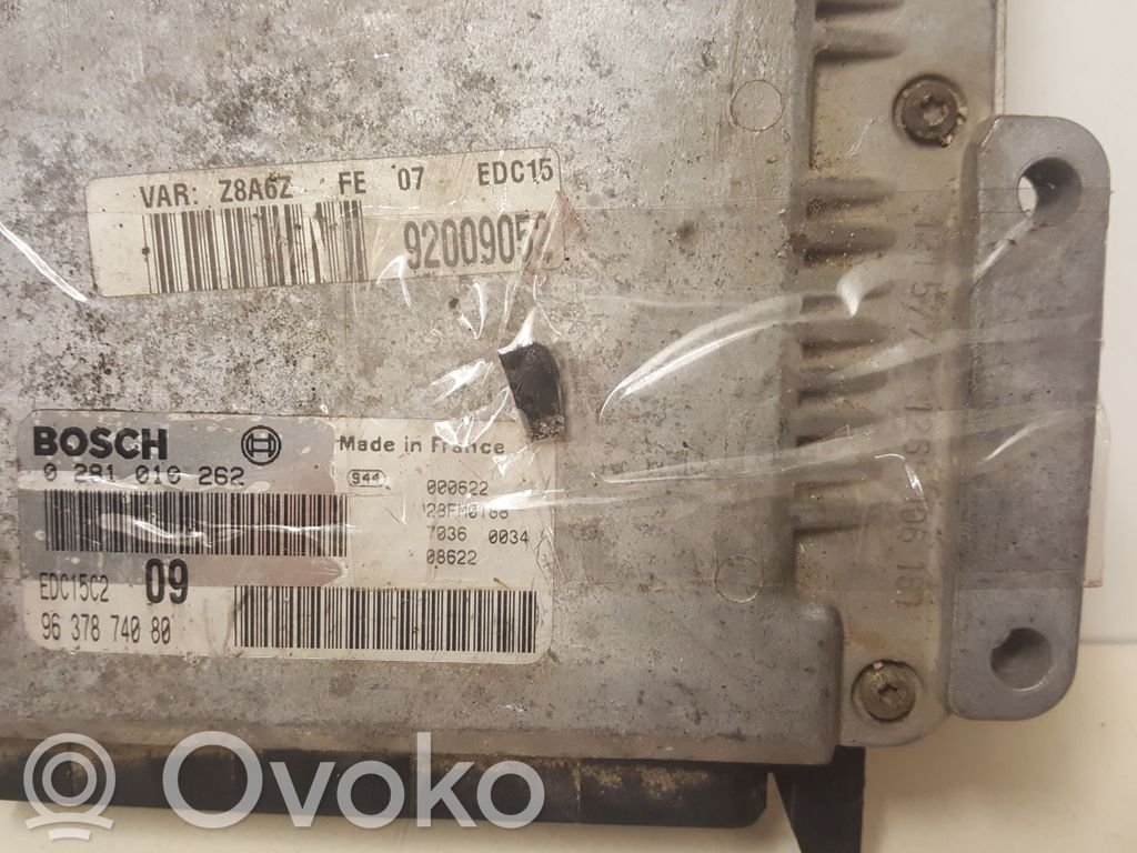 Engine control unit/module   9637874080,0281010262,EDC15C209,EDC15C2
