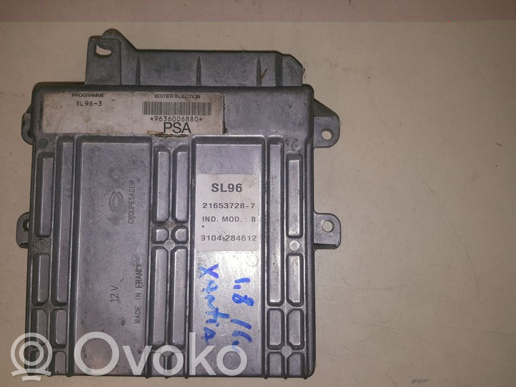 Engine control unit/module   9636006880,216537287,SL963B