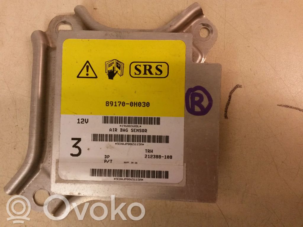 Peugeot 107 Airbag control unit/module 