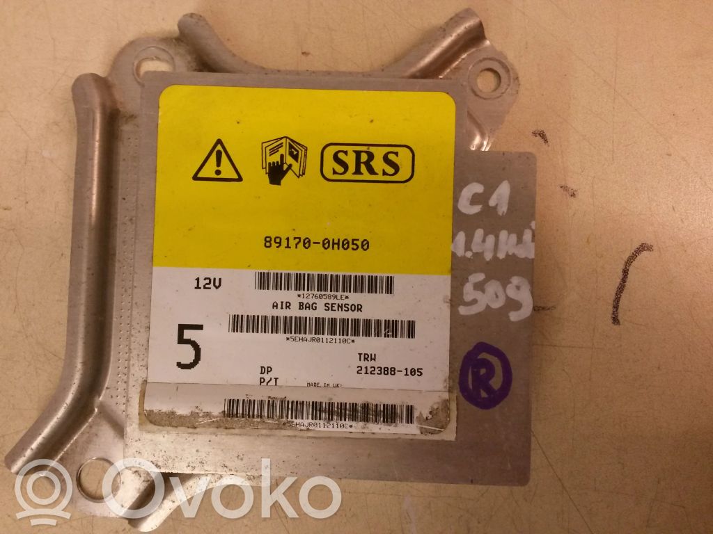 Citroen C1 Airbag control unit/module 