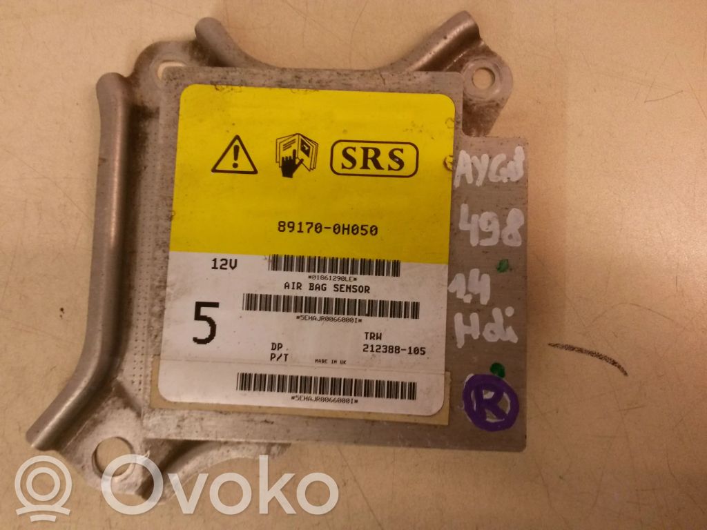 Toyota Aygo AB10 Airbag control unit/module 