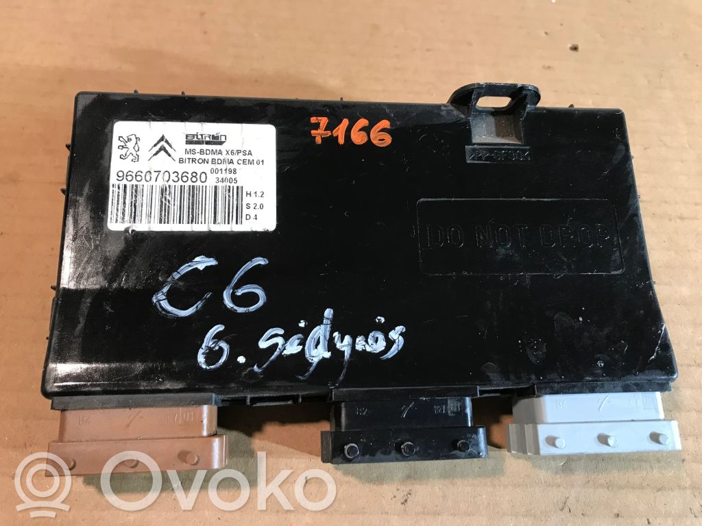 Citroen C6 Seat control module 