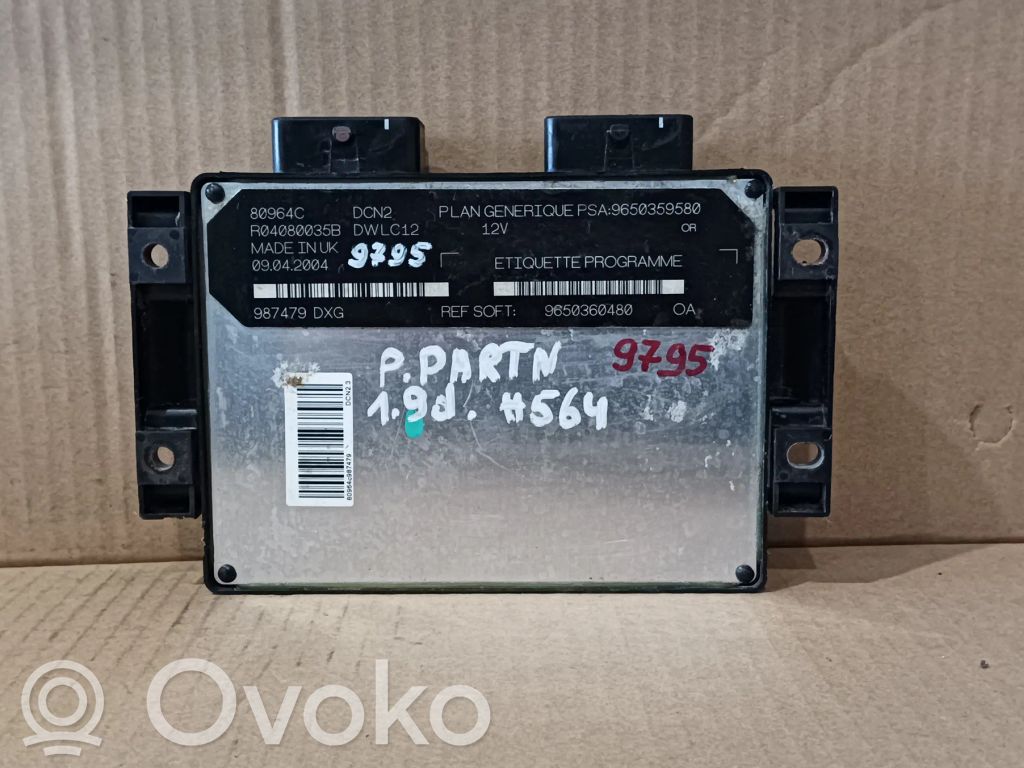 Peugeot Partner Engine control unit/module 