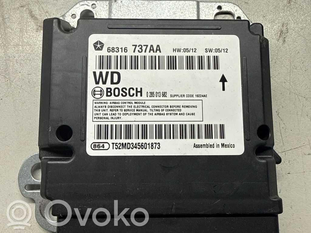 Sterownik / Moduł Airbag   68316737AA,0285013682,T52MD345601873