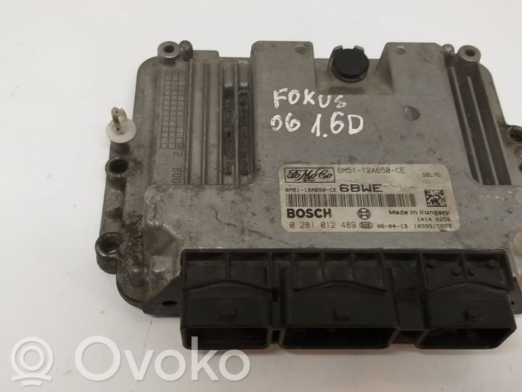 Engine control unit/module   0281012489,6M5112A650
