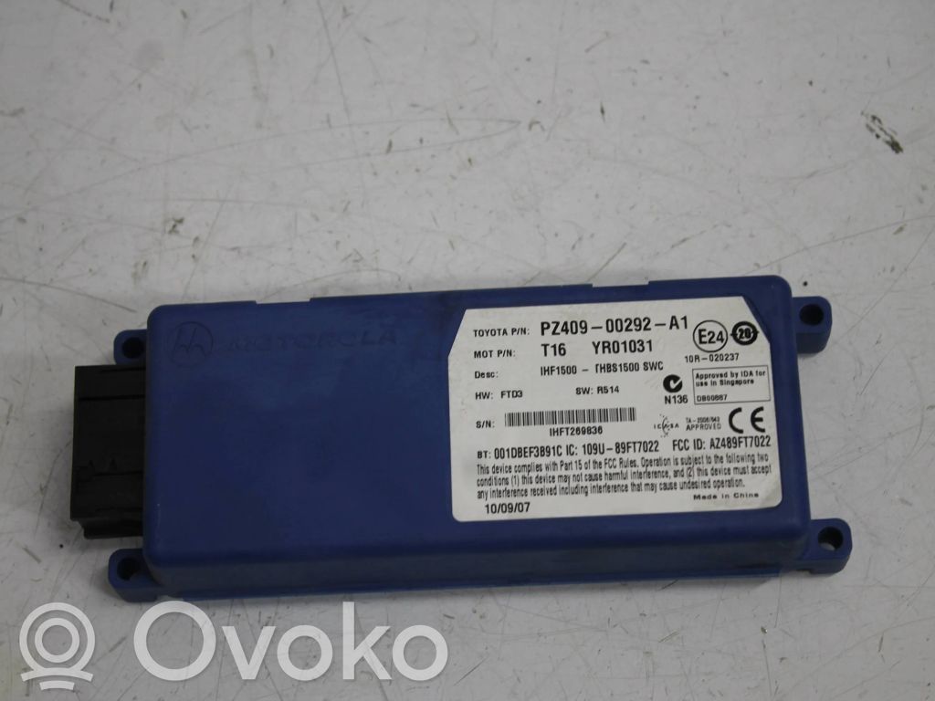 Toyota Corolla Verso E121 Module unité de contrôle Bluetooth 