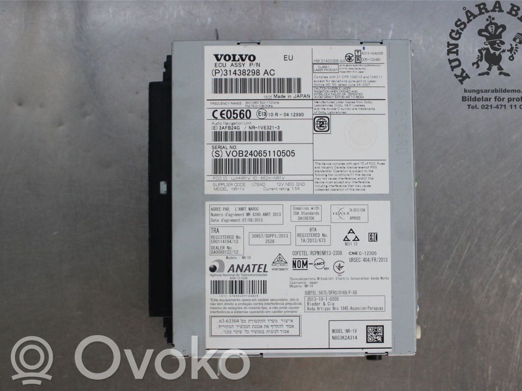 Volvo V60 Unitate principală radio/CD/DVD/GPS 
