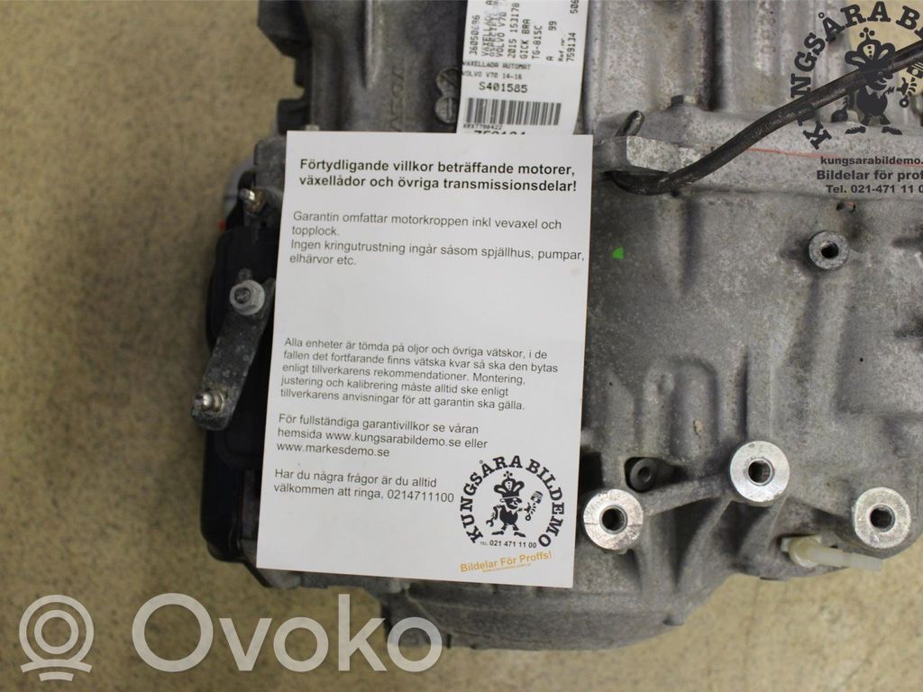Caja de cambios automática   36050696,TG81SC