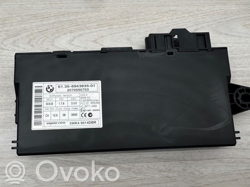 BMW 3 E92 E93 Unitate/modul de comandă CAS 
