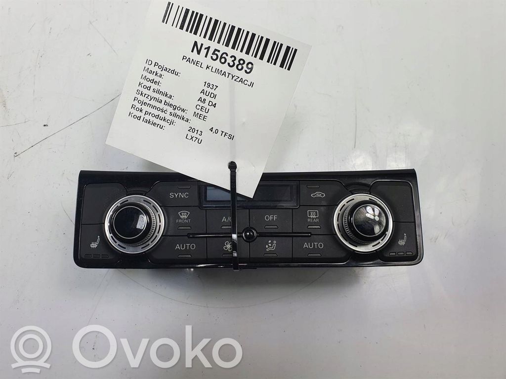 Audi A8 S8 D4 4H Climate control/heater control trim 