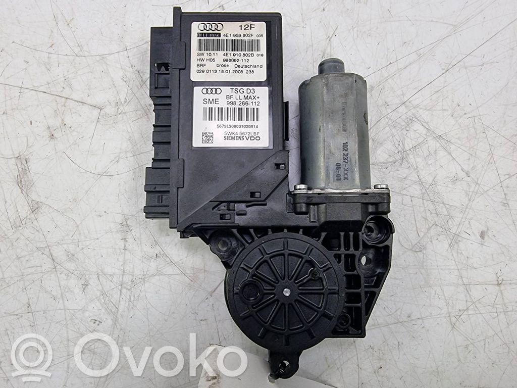 Audi A8 S8 D3 4E Front door window regulator motor 