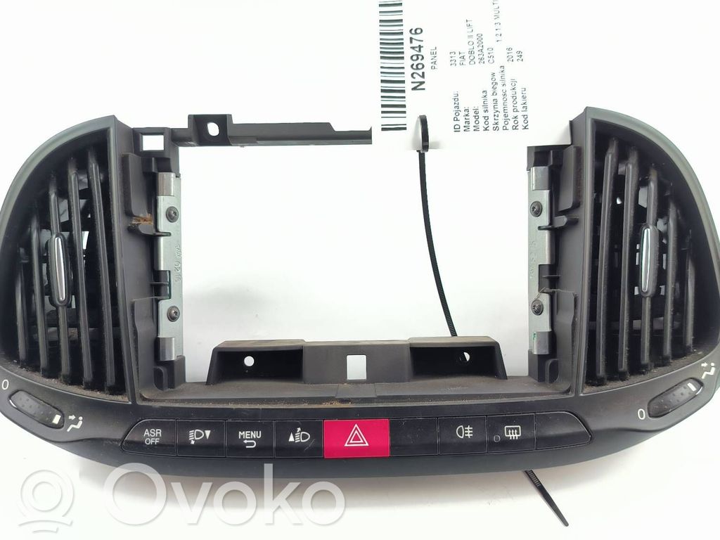 Fiat Doblo Konsola środkowa / Panel sterowania 