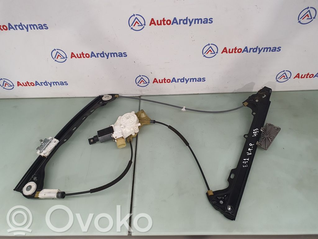 BMW 3 E92 E93 Priekinio el. Lango pakėlimo mechanizmo komplektas 