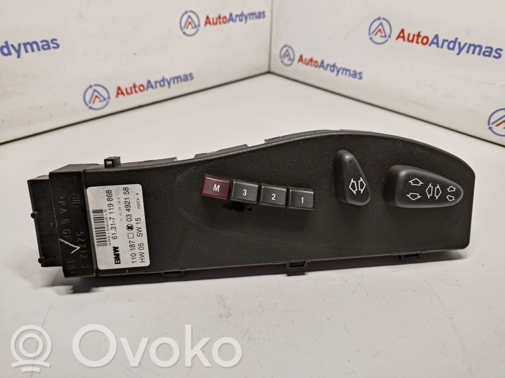 BMW X5 E53 Interruptor de control del asiento 