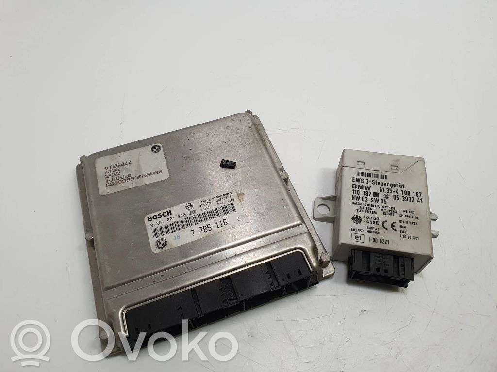 BMW 5 E39 Engine ECU kit and lock set 