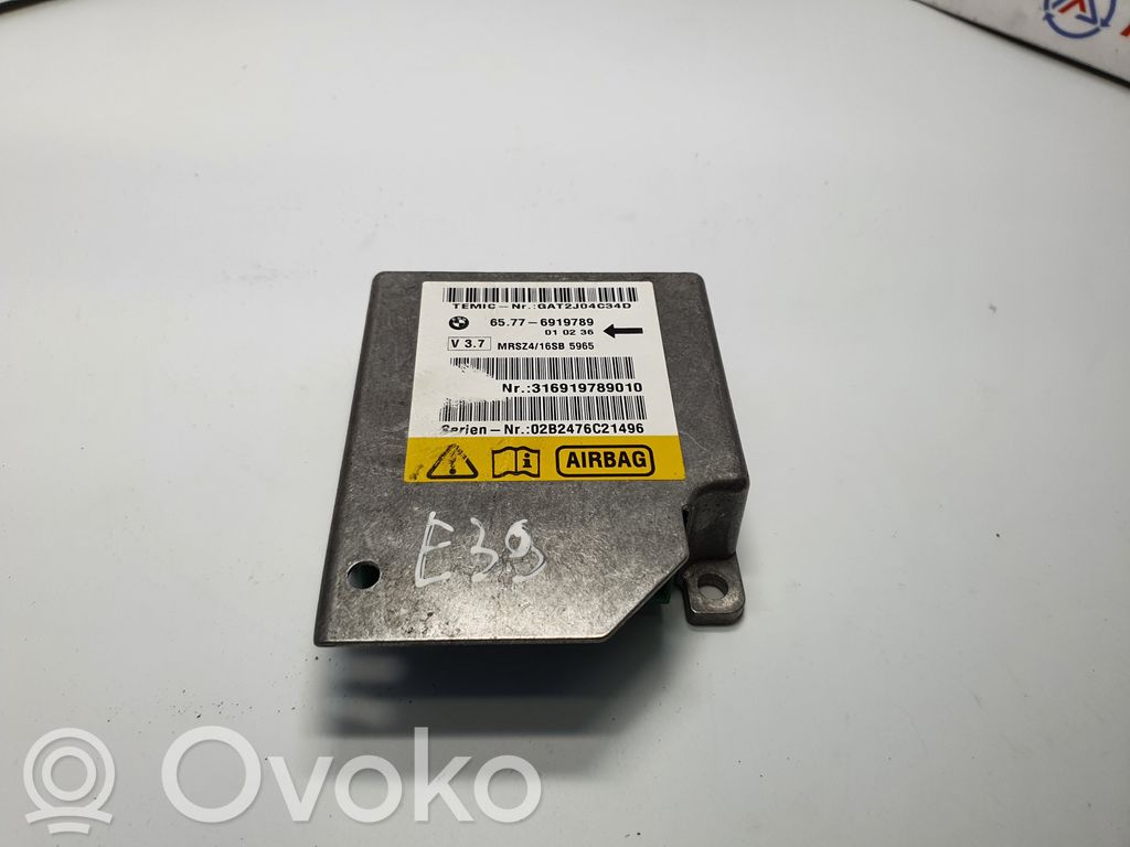 BMW 5 E39 Module de contrôle airbag 