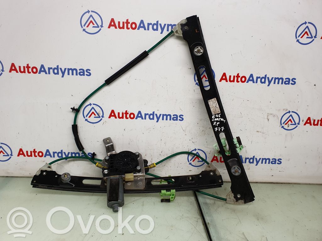 BMW 3 E46 Regulador de puerta delantera con motor 