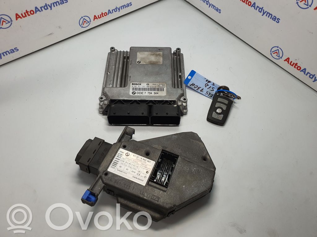 BMW 7 E65 E66 Engine ECU kit and lock set 