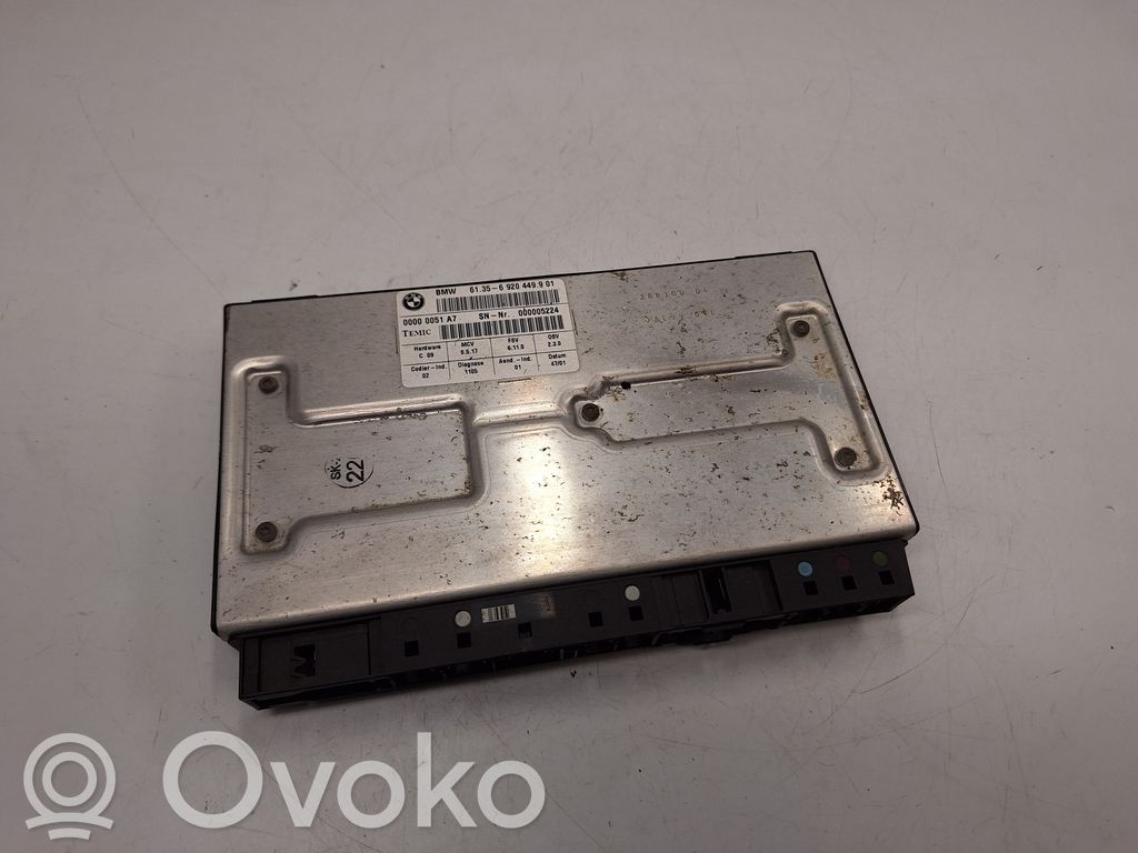BMW 7 E65 E66 Module de commande de siège 