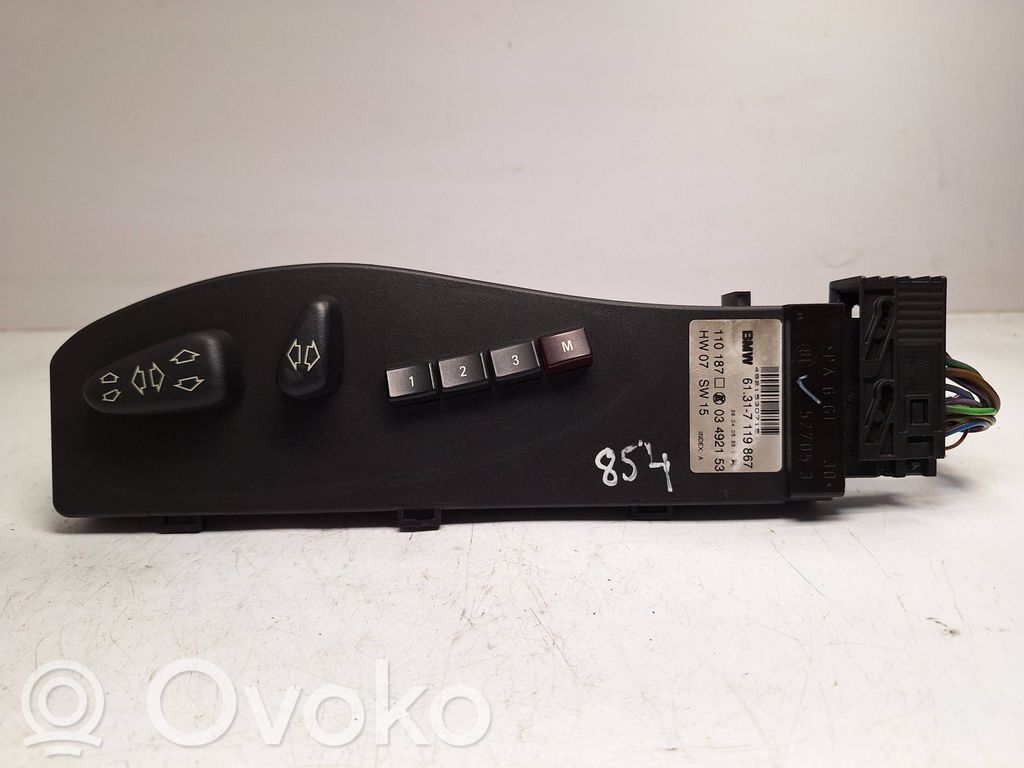 Seat control switch   61317119867,61304318615,52108245383