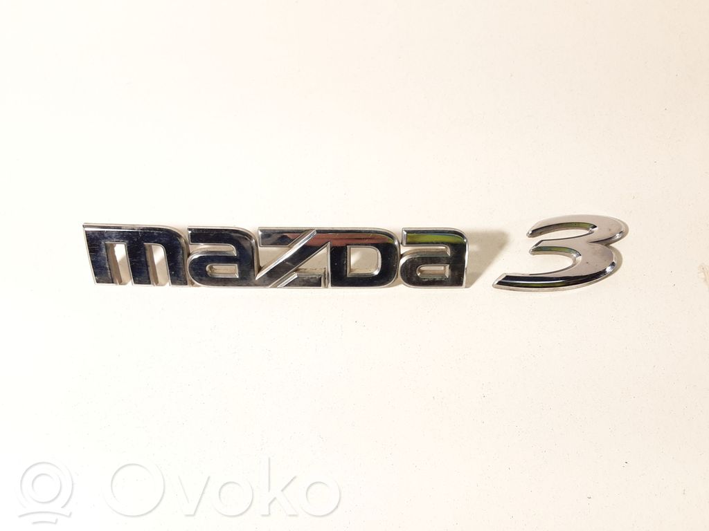 Mazda 3 I Emblemat / Znaczek tylny / Litery modelu 