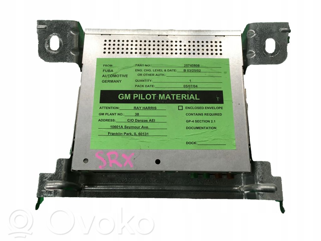 Cadillac SRX Other control units/modules 