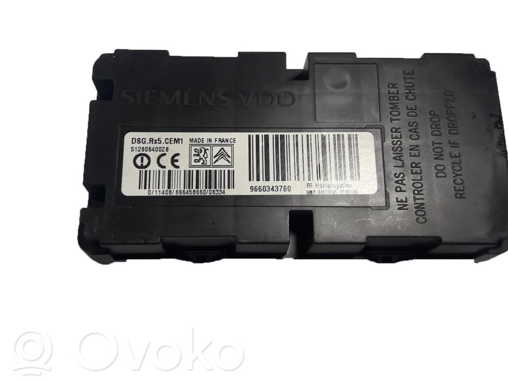 Peugeot 607 Tire pressure control unit 