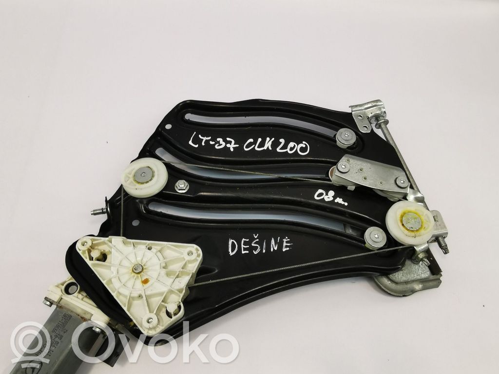 Mercedes-Benz SLK R171 Mechanizm podnoszenia szyby tylnej bez silnika 