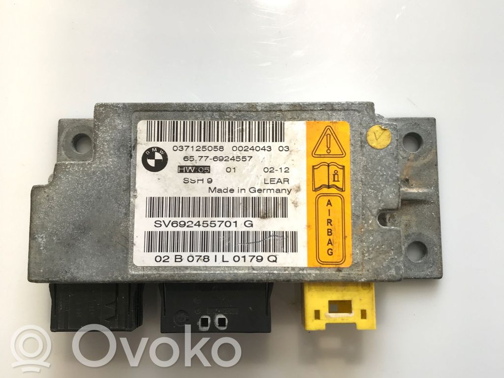 BMW 7 E65 E66 Module de contrôle airbag 