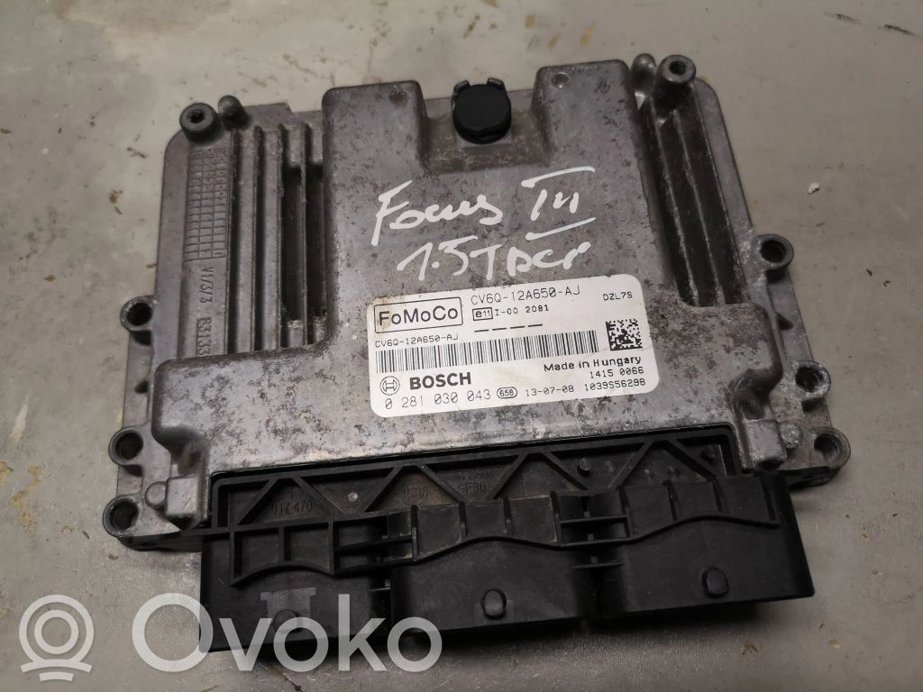 Engine control unit/module   CV6Q12A650AJ,0281030043