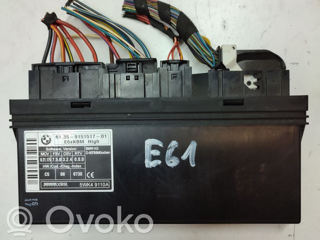 BMW 5 E60 E61 Module confort 