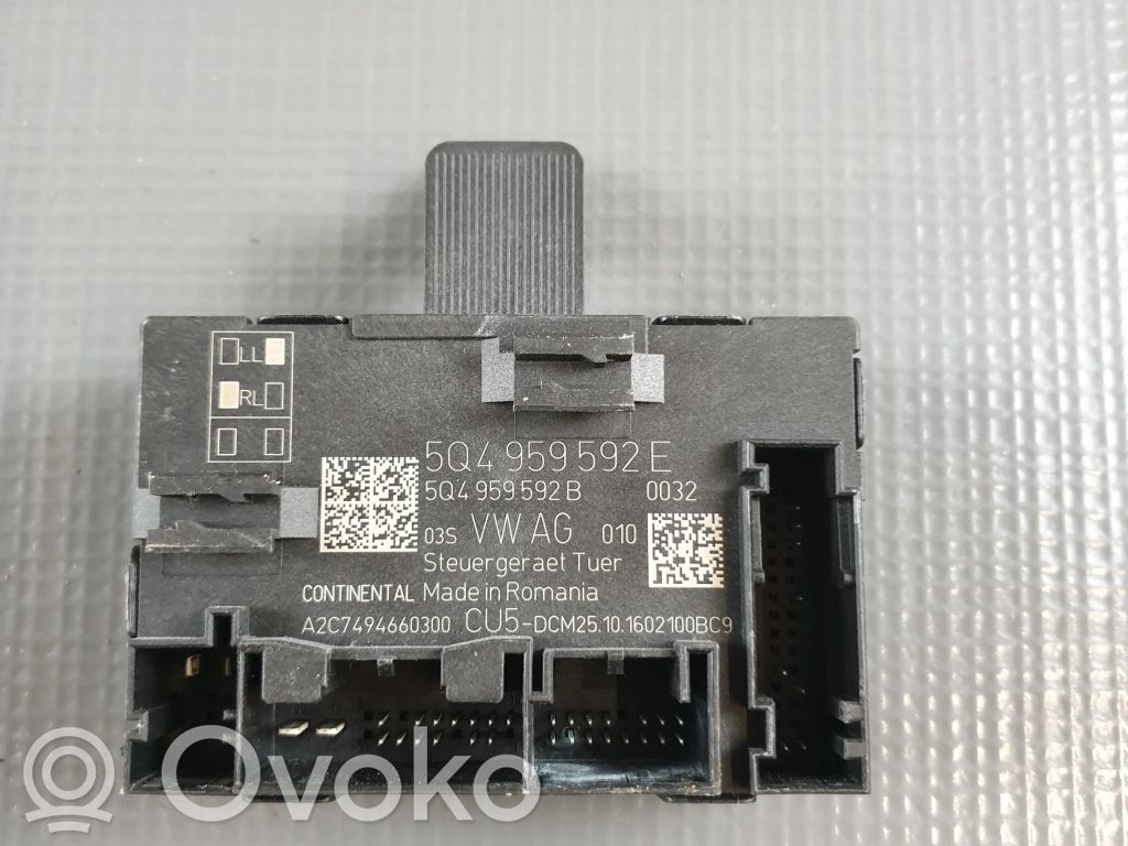 Skoda Superb B8 (3V) Unité de commande module de porte 