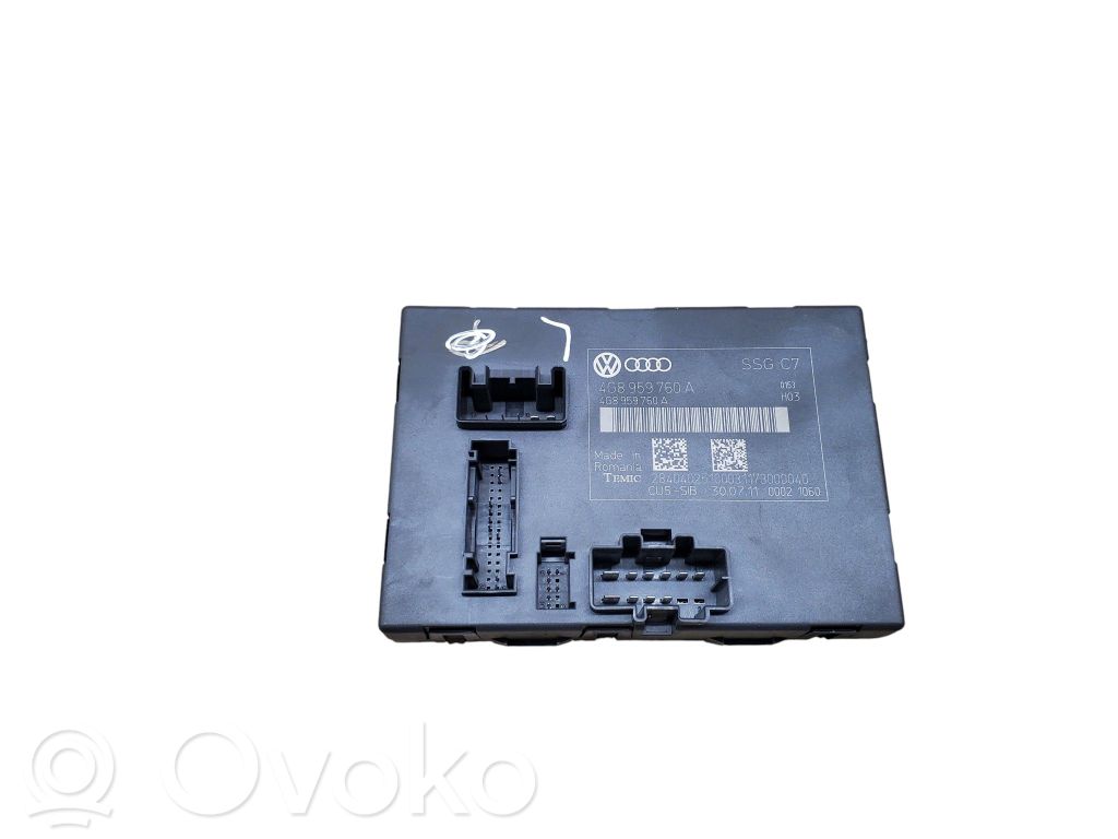 Audi A6 S6 C7 4G Module de commande de siège 
