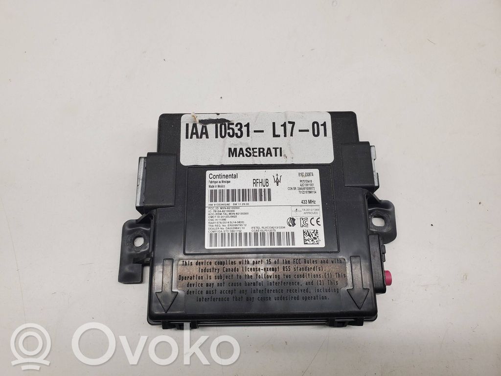 Maserati Ghibli Keyless (KESSY) go control unit/module 