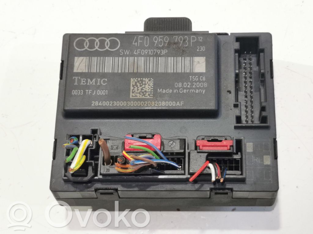 Unité de commande module de porte   4F0959793P,4F0910793P
