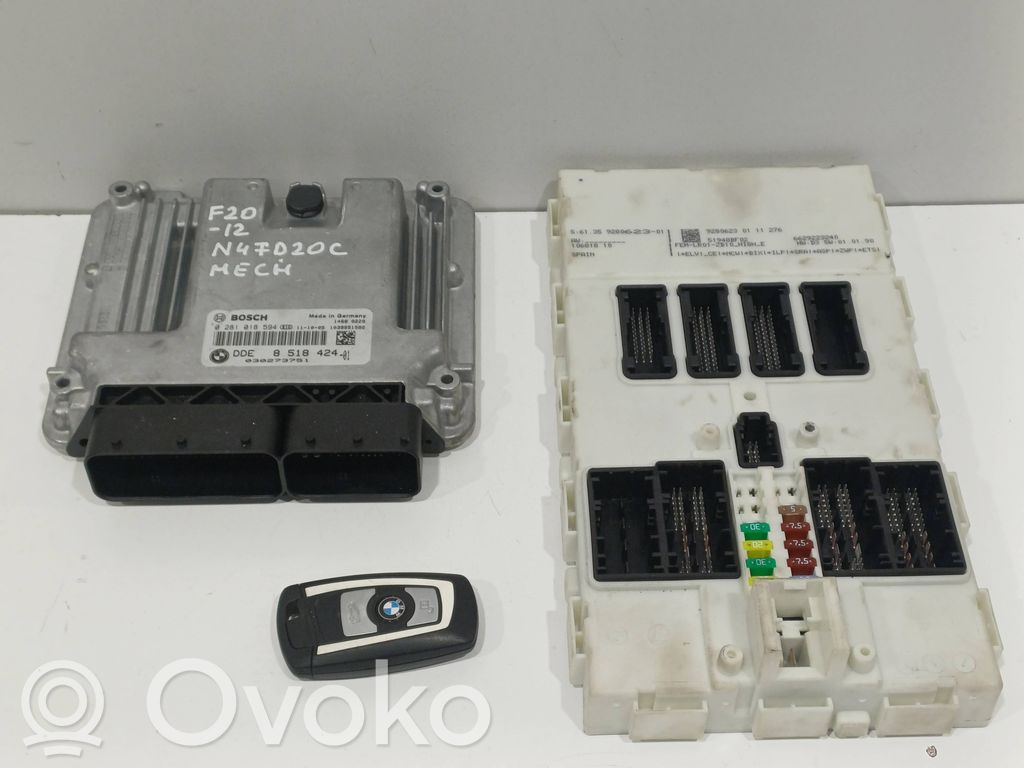 BMW 1 F20 F21 Aizdedzes ECU komplekts 