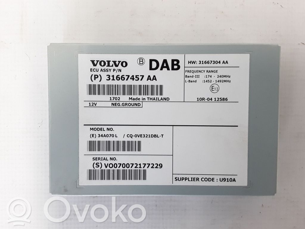 Autres unités de commande / modules   31667457