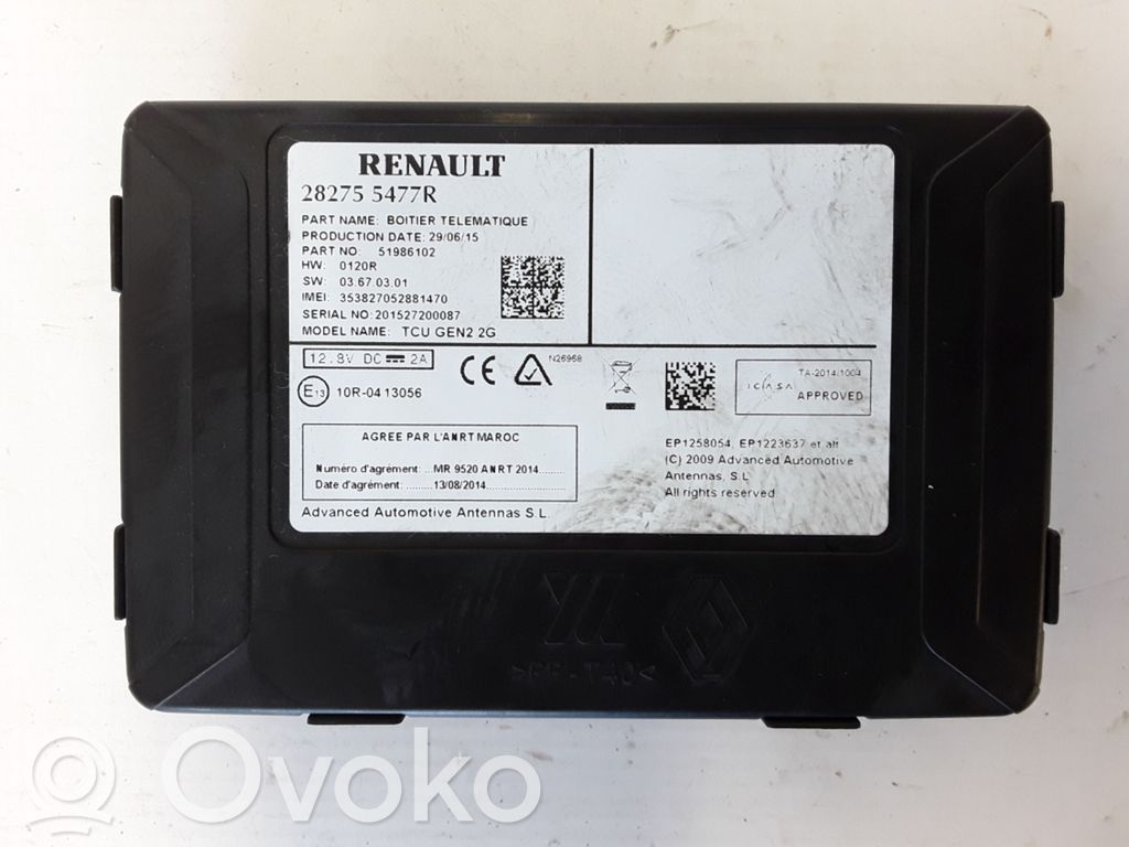 GPS navigation control unit/module   282755477R