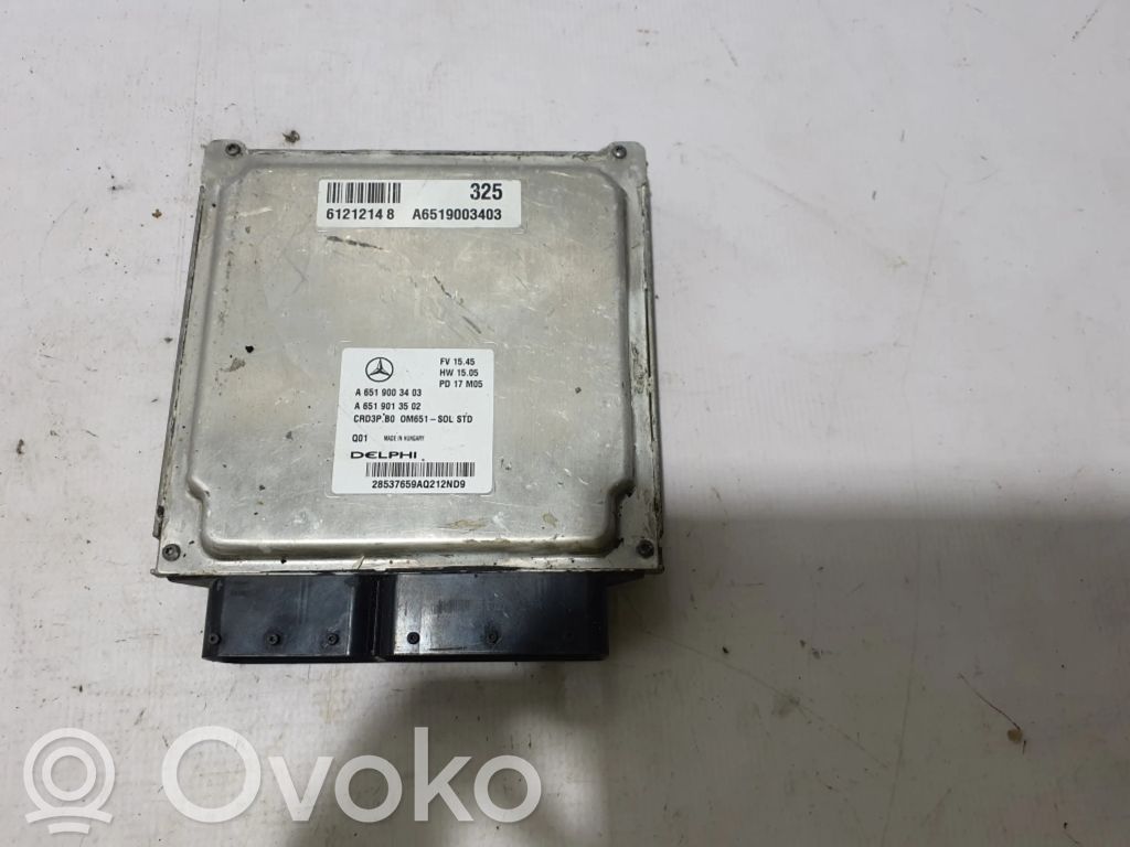 Unidad de control/módulo del motor   A6519003403