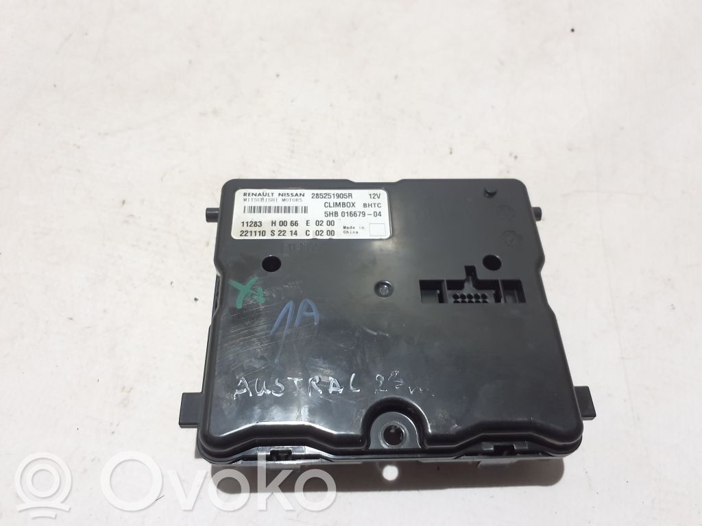 Renault Austral Air conditioning/heating control unit 