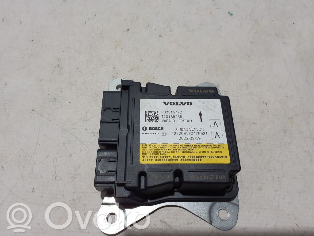 Polestar 2 Airbag control unit/module 