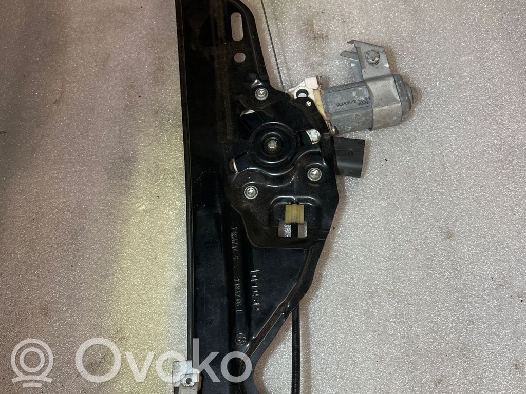 BMW 5 E60 E61 Rear door window regulator with motor 