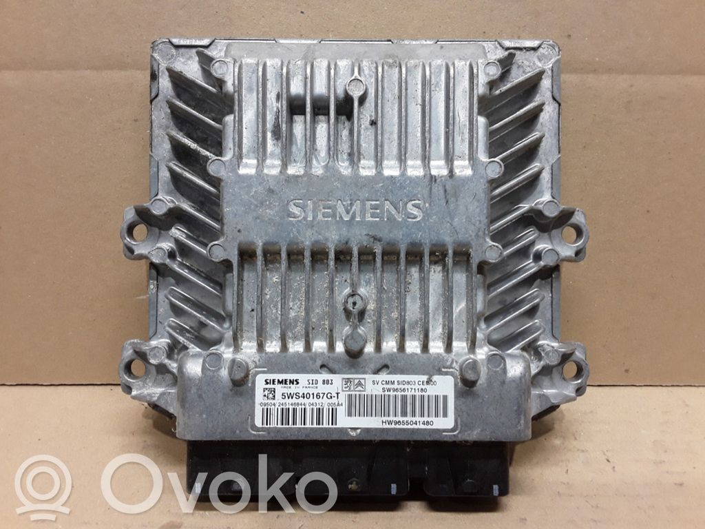 Engine control unit/module   9655041480,5WS40167GT,SID803