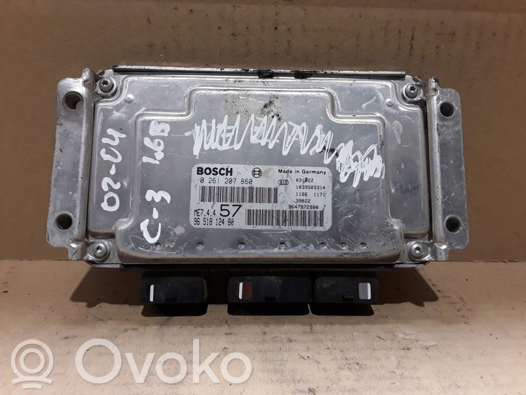 Engine control unit/module   9651812480,0261207860