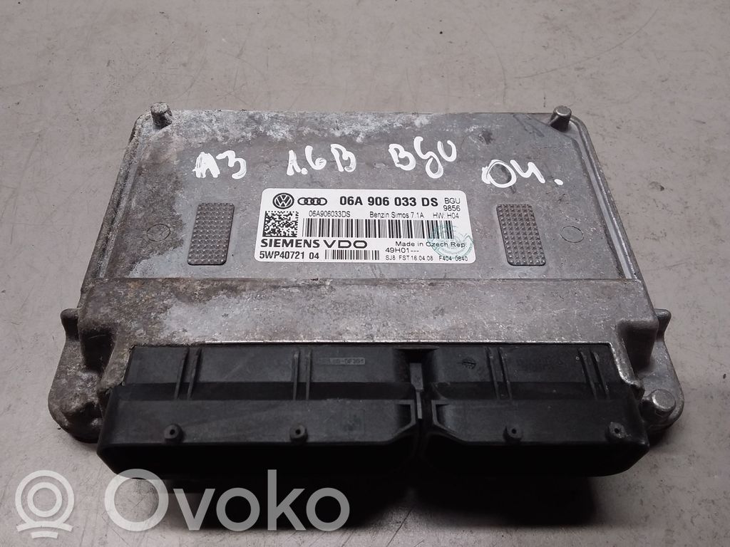 Engine control unit/module   06A906033DS,5WP4072104