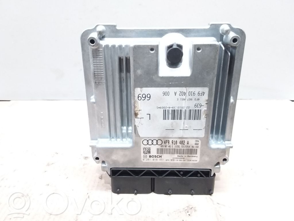 Engine control unit/module   4F9910402A,4F0907401E,0281016451