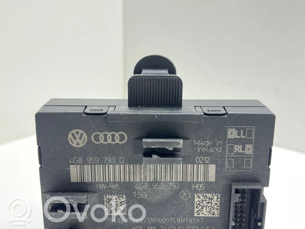 Audi A6 S6 C7 4G Sterownik / Moduł drzwi 