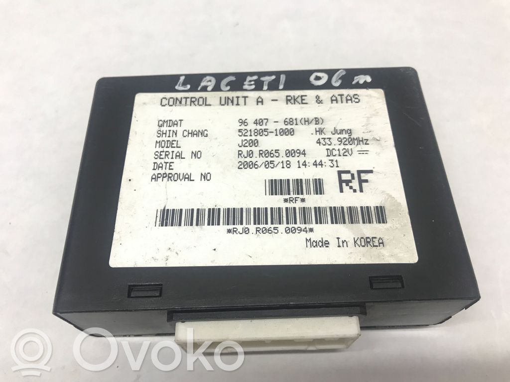 Chevrolet Lacetti Other control units/modules 