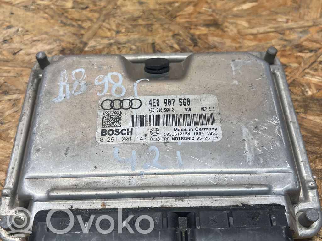 Audi A8 S8 D2 4D Centralina/modulo del motore 